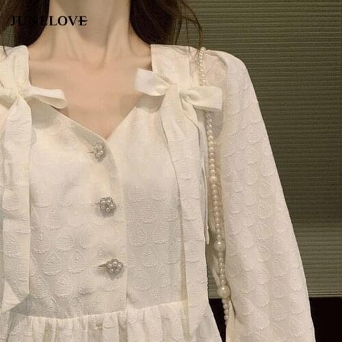 JuneLove New Summer Kawali Fairy Dress Women Elegant Sweet Designer Midi Dress Female Party Casual Holiday Harujuku Korean Dress