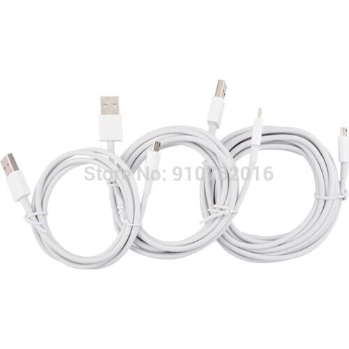 20pcs 2M Micro USB Cable For iPhone Samsung Android Fast Charging 2A Quick Charger USB Type C Cable Mobile Phone Cord Wire