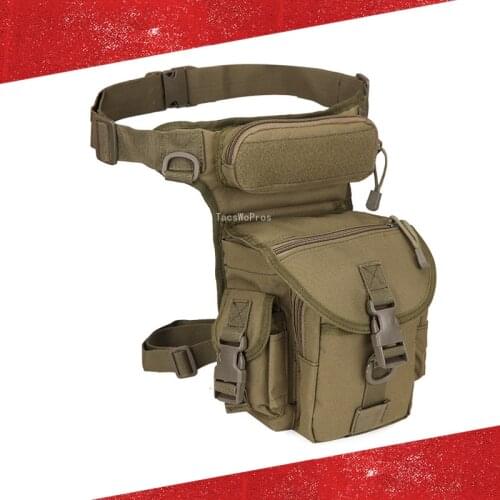 Camouflage Tactical Waist Leg Bag 1000D Nylon Outdoor Hiking Climbing Motorcycle Drop Leg Bags Military Shooting Waist Packs