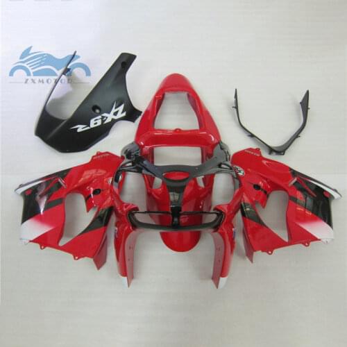 Custom Motorcycle fairing kit for KAWASAKI Ninja ZX9R 2002 2003 road racing plastic fairings set 02 03 ZX 9R red black bodyworks