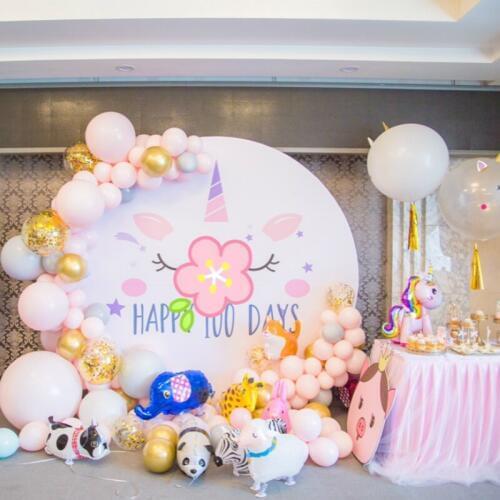 Metal circle stand for Wedding birthday baby shower large arch backdrop balloon flower round rack for welcoming stage decoration
