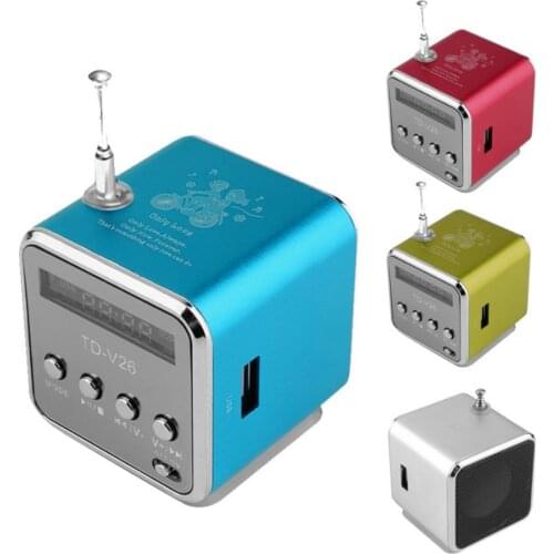 Speaker Mini FM Radio Receiver MP3 Music Player LCD soundbar SD TF Music Stereo Loudspeaker for Laptop