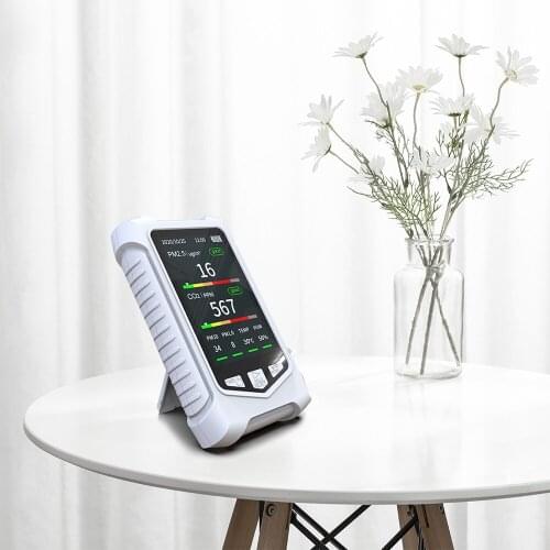 Multifunctional Infrared CO2 Detector DM126 Air Quality Analyzer PM2.5 PM1.0 PM10 Temperature Humidity AQI Monitor Home Office