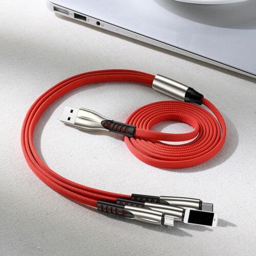 Multi charging cable for samsung s9 s10 tpye-c fast charge cable for huawei p30 mate20 honor30 new micro usb line for oppo vivo