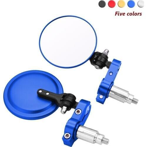 Motorcycle Universal Rearview Mirror Handle Bar Ends 7/8" Mirrors For Honda ST1300 PCX 125 150 CR80R CR85R CRF150R VFR 1200