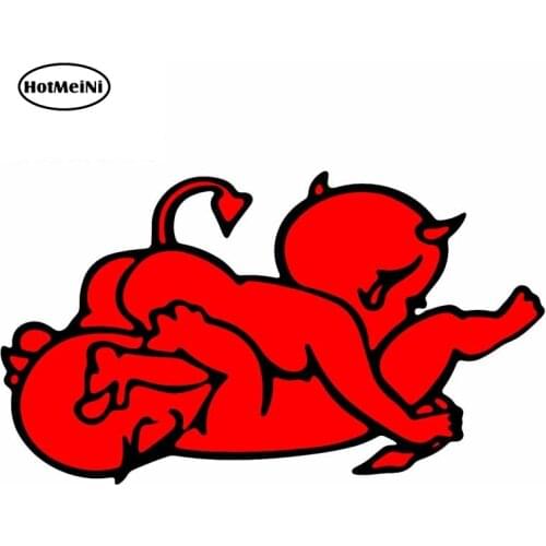 HotMeiNi 13cm x 7.6cm For DEVILS Body for Car Sticker Personality Creative Decal 3D Funny Waterproof Suitable for VAN ATV SUV