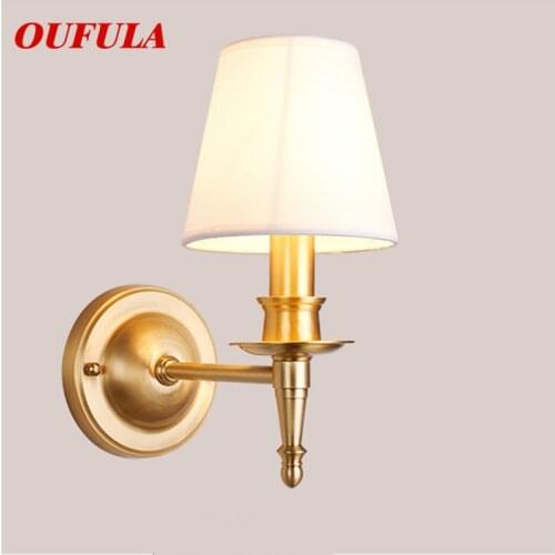 WPD Indoor Wall Lamps Fixture Brass Modern LED Sconce Contemporary Creative Decorative For Home Foyer Bedroom Corridor