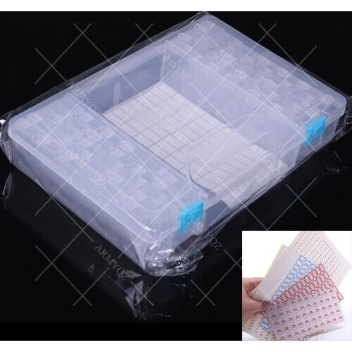 NEW 64 PCS Diamond Painting Tools Beads Container Rhinestone Diamond Embroidery Stone Storage Accessory Mosaic Convenience Box