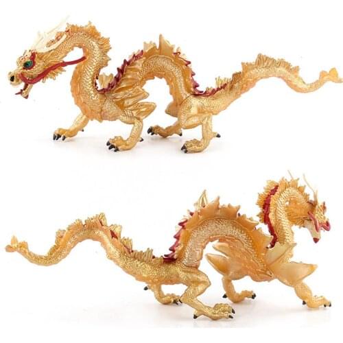 New Original Simulation Chinese Dragon Model Toy 29*9*11cm Lifelike Figurines Educational Toy Birthday Gift Collection For Kids