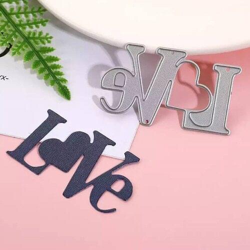 2021 New dies love letter Background Clear Stamps For DIY Making Scrapbooking Greeting Card No Metal Cutting Dies template