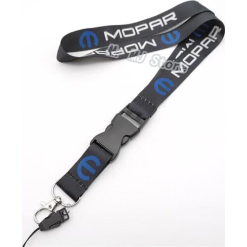 New Hot Sale MOPAR Badge Fashion Tags Employees Card Lanyard Keychain Nylon EmbroideryJDM KDM KTM Keyring Auto Accessories