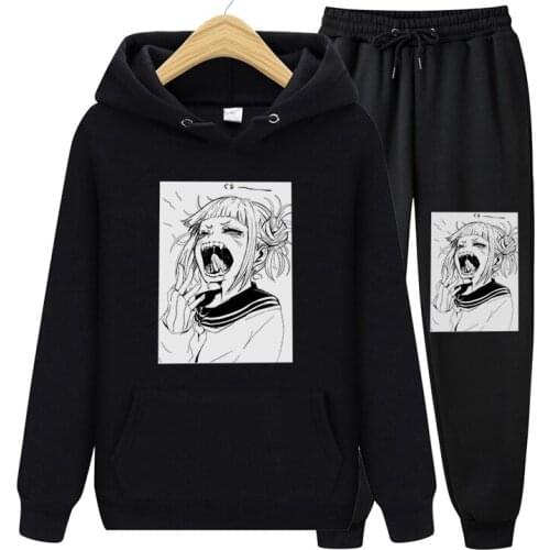 Japan Anime Clothes My Hero Academia Print Unisex Oversized Hoodies Fall Fashion Casual Long Sleeve Pullover Street Sweatshirts