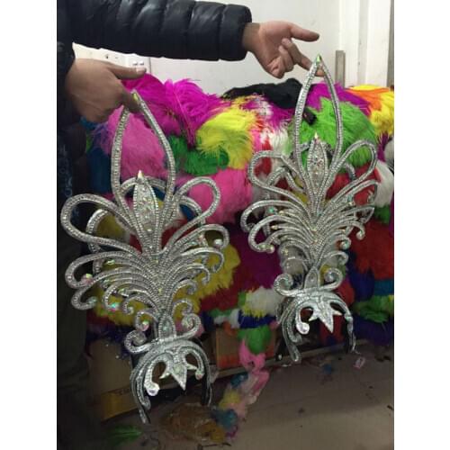 Feather clothing Stage performance catwalk carnival Headdress flower pubs party Mens wear womens clothing