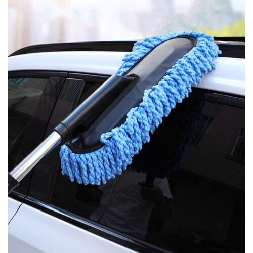 Car wash wax brush cleaning dust duster car mop Auto Window body Duster Retractable Long Handle Universal Clean Tool