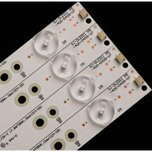New Kit) 4 PCS 9LEDs 798mm LED backlight strip for Sony TV KDL-40R380D 40PFL3240 GJ-DLEDII P5-400-D409-V7 TPT400LA-J6PE1