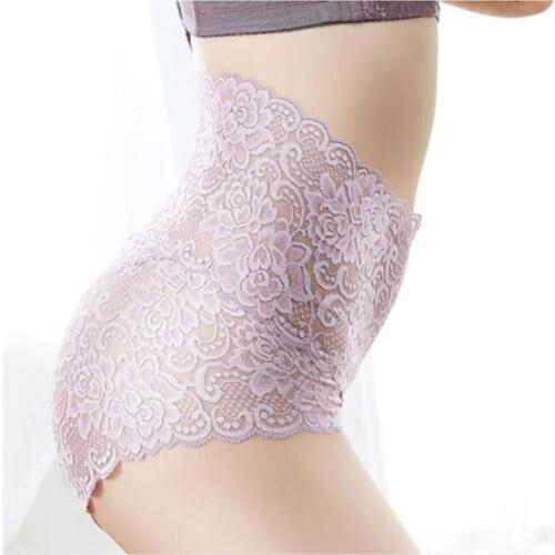 High Waist Panties Women Sexy Lace Knickers Briefs Underwear Ladies Hollow Out Underpants Intimates Lingerie