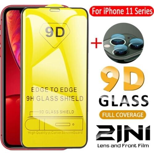 2in1 protective glass armored for iphone 11 pro max screen protector aphone ipone i ph phone 11pro cam with camera lens glas