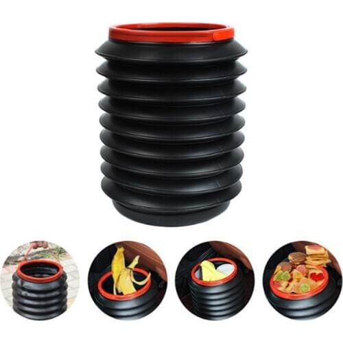 1Pc 4L Car Trash Bag Wastebasket Container Garbage Bin Can Foldable Auto Storage Bag ABSTrash Car Holder Accessories New