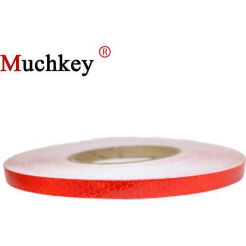 1CM*5M Car Sticker Honeycomb Shape Automobile Safety Warning Reflective Tape Microprism Sticker 5 Colors Car-styling