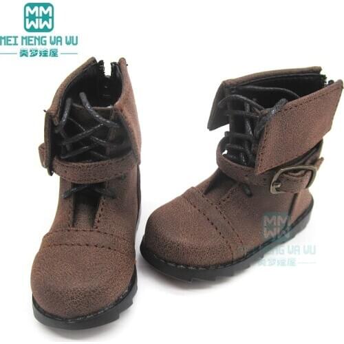 10.5*3.5cm BJD doll shoes fashionable Martin boots, leather shoes for 65-75cm SD17 POPO68 BJD accessories