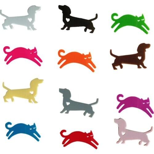 12pcs Silicone Wine Glass Markers Cat and Dachshund Shape Wine Identifier Drinking Cup Sign
