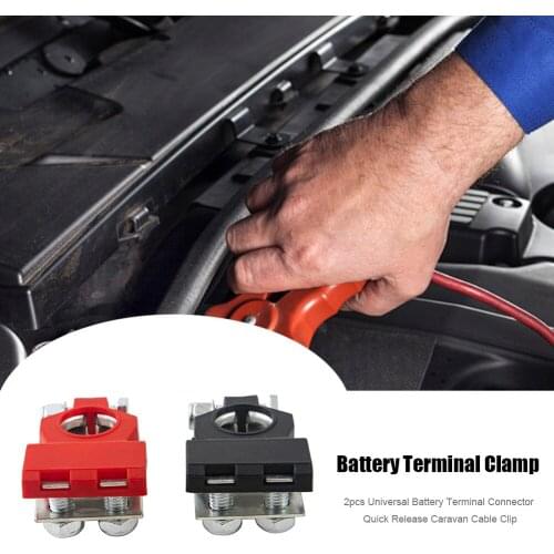 2Pcs Universal Battery Terminal Connector Leakage Proof Pile Head Clamp Replacing Tools for Car Motorcycle Supplies