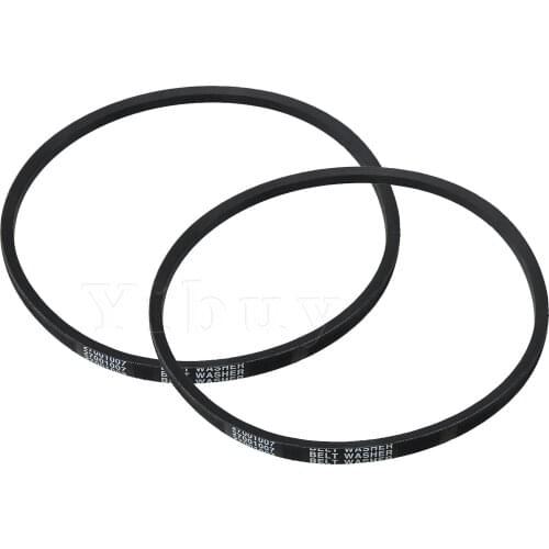 2 x Washing Machine Drive Belt Replacement for 40053602 12x8mm Black