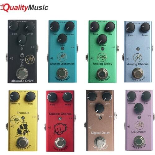 Electric Guitar Effect Pedal Overdrive/Distortion Crunch/Classic Chorus/Phase/Delay Guitar Pedal for guitar accessories parts