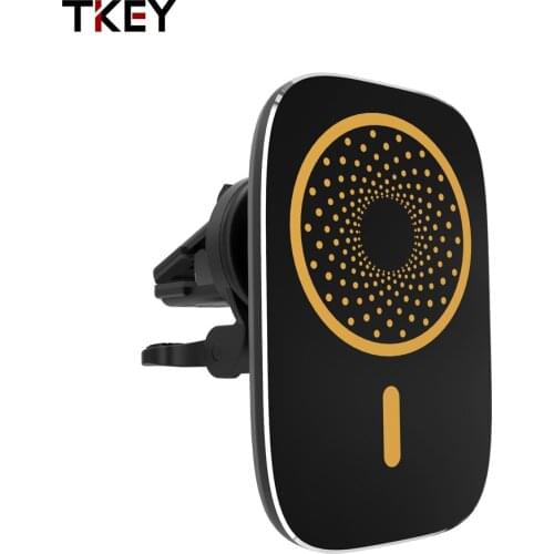 15W Wireless Car Charging Holder 360° Magnetic Air Outlets Clamp Fast Charge Phone Charger in Car for iPhone Samsung Huawei Oppo