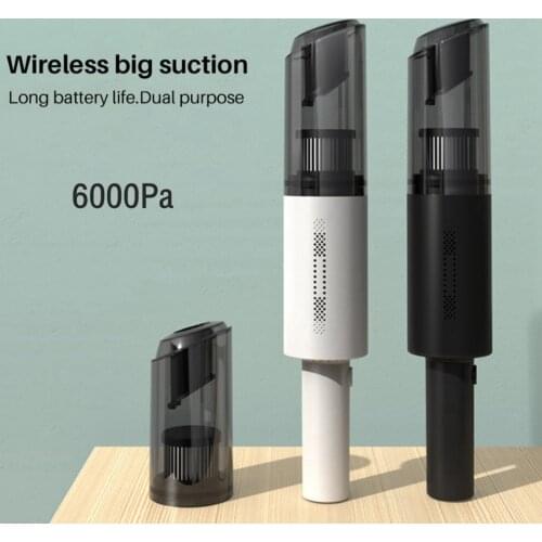 Car Vacuum Cleaner Wireless Mini Vacuum Cleaner 6000pa Home Handheld Vacuum Cleaner Car Household Dual-use Duster USB Charging