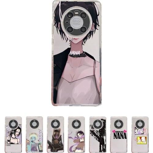 Nana Anime Phone Case Transparent For Huawei honor V 40 30 20 X note 10 pro lite max s Soft TPU Clear Mobile bags