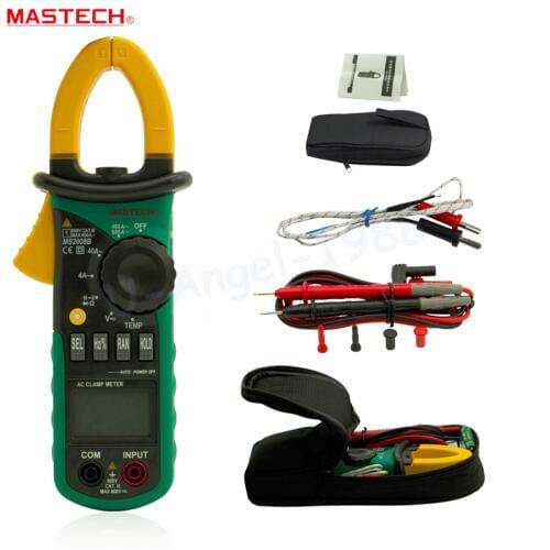 MASTECH MS2008B Digital Clamp DC/AC Volt Current Res Cap Temp Freq Meter
