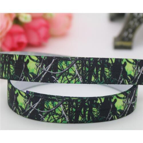 DUWES 5/8'' Free shipping Fold Elastic camo dog cute pug bulldog printed headband headwear diy decoration wholesale OEM D658