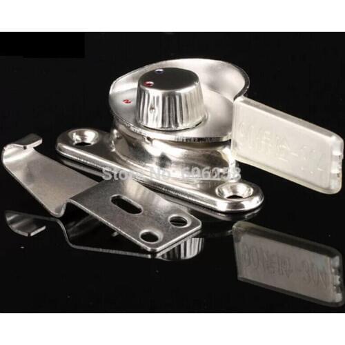 Stainless steel Door Lock / translation Window Locks / aluminum alloy doors and windows crescent lock Accessories 10pcs