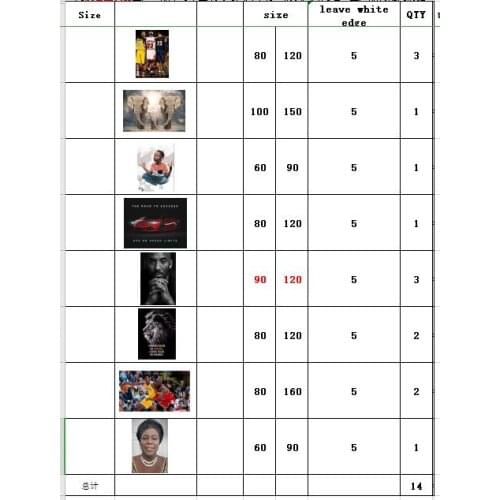 22 PIECES VIP customize painting