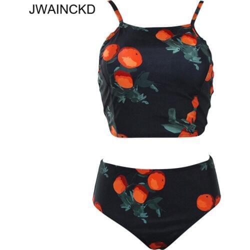 JWAINCKD High Waist Bikinis Set 2019 New Push Up Bikini Bandage Tankini Swimwear Women Bathing Suit Female Swimsuit Brazilian XL