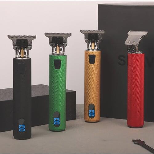 2021 T LCD Electric Trimmer USB Hair Clipper Rechargeable Shaver Beard Machine chargeable For 0mm Men Cut barber cutting machine