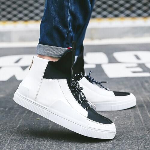 Men for spring Sneaker de 2020 cuero hot causal sneakers black Casual hombre mens sale male sapato casuales 39 para hightop s