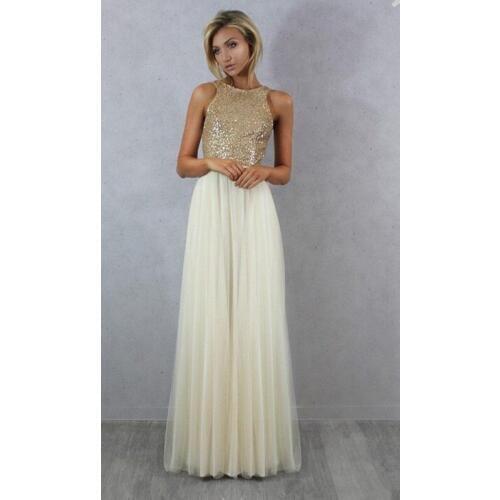 Backless Cheap Bridesmaid Dresses Under 50 A-line Tulle Sequins Sparkle Long Wedding Party Dresses