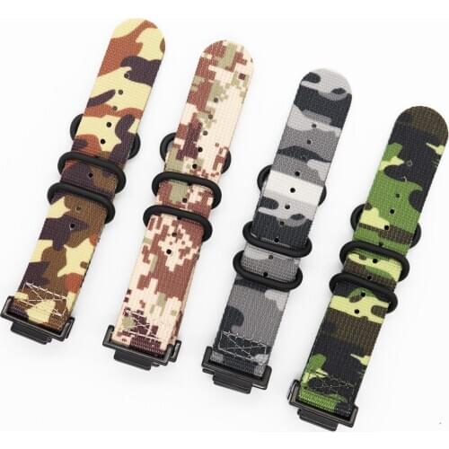 Nylon Watchband for Casio G-Shock GA-110/100/400/700 GA-2100 GD-100/110 GX-56BB DW-5600 M5610 Metal Refit Camo Watch Strap Band