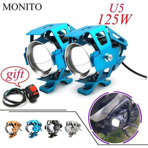 Hot Motorcycle Light LED Driving Headlight Fog Light Auxiliary Lamp 12v U5 For BMW R1200GS R1200 GS/RT/SE/S/ST Adventure S1000RR