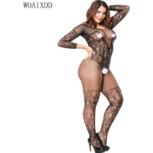 Sexy Body Stockings Romantic Sleepwear Women Highly Recommend Body Dentelle Plus Size Fishnet Bodystocking sexy costumes