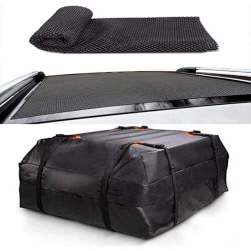 Outdoor Waterproof Car Roof Top Rack Carrier Cargo Bag Car Rooftop Cargo Bag Travel Luggage Storage Cube Bag with Mat