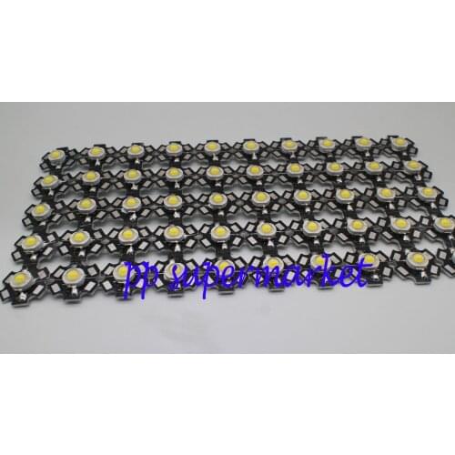 High Power 1W 3W Cool / Warm White 3500K 6500K 10000K 20000K 30000K LED Bulb Chip Crystal Diodes Light With 20mm AL Star Base