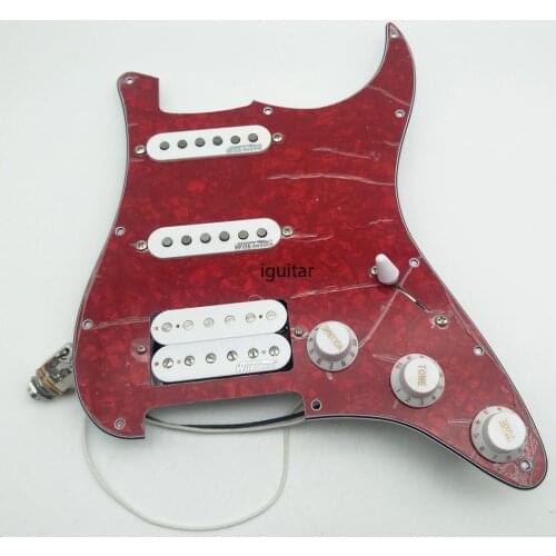 HOT Wilkinson SSH Guitar Alnico Pickups Pickguard Wiring Harness Suitable Push Pull function for Strat Guitar