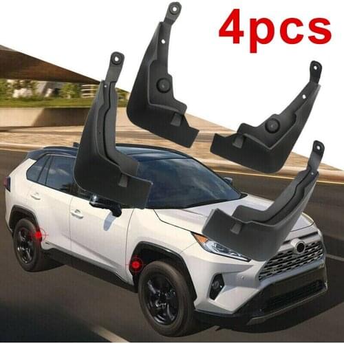 4Pcs Mud Flaps Car Front Rear Wheel Mud Flap Mudguard Plastic Fender Accessories For Toyota RAV4 2019-2021