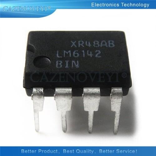 5pcs/lot LM6142 LM6142AIN LM6142BIN 6142 DIP-8 In Stock