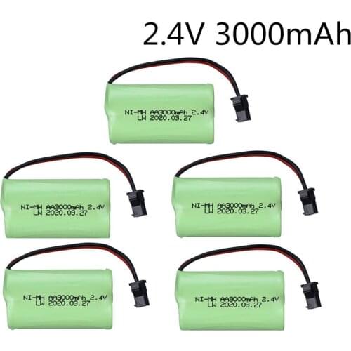 2.4v 3000mah NiMH Battery For Rc toys Car Tanks Trains Robot Boat Gun Ni-MH AA 3000mah 2.4v Rechargeable Battery