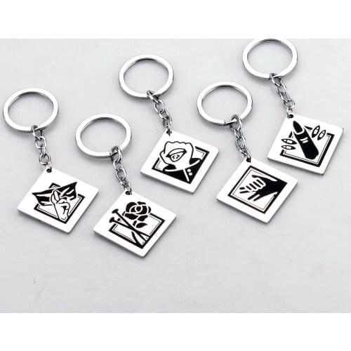 Anime Jujutsu Kaisen Key Chain Keychains Stainless Steel Chaveiro Itadori Yuji Megumi Keyrings car Keychain Jewelry llaveros