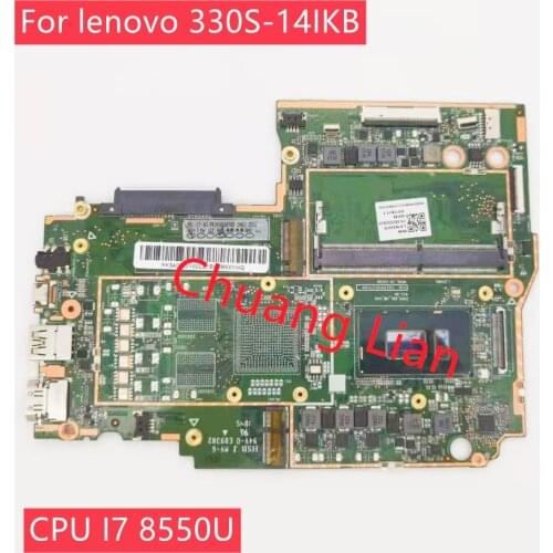 For lenovo 330S-14IKB Laptop (ideapad) motherboard HSB J MV-6 94V-0 E89382 With CPU I7 8550U 4GB RRAM DDR4 100% Fully Tested